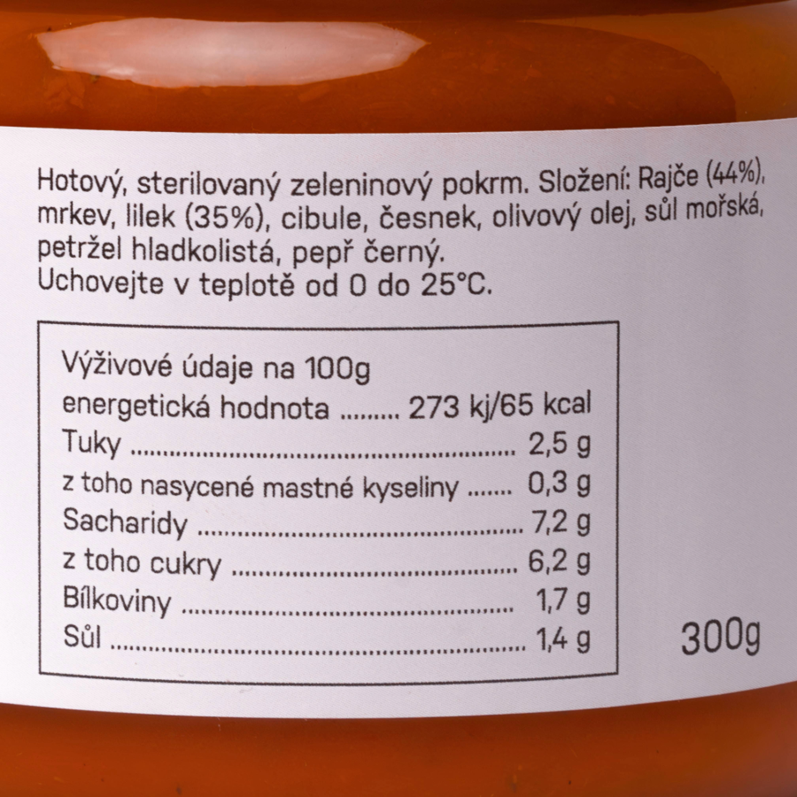 Rajčatová s grilovaným lilkem