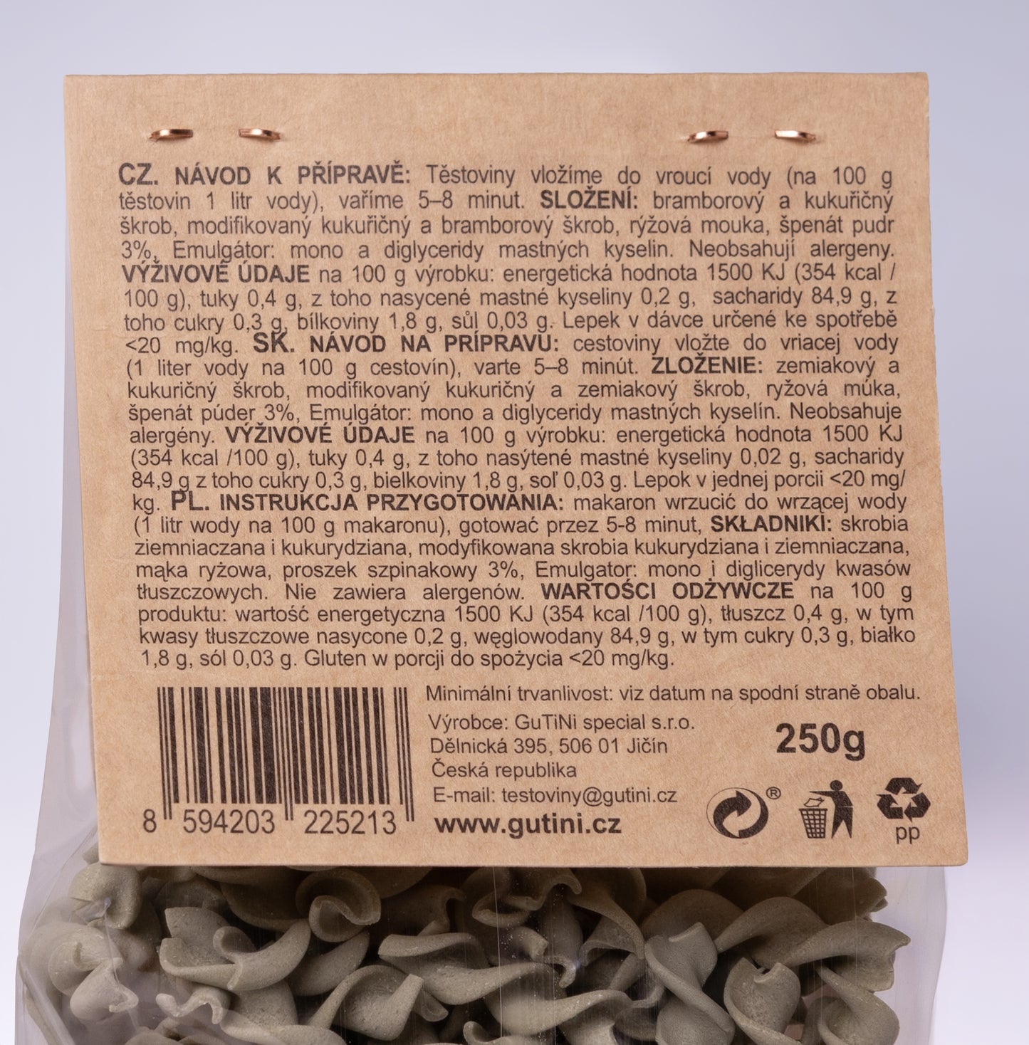 Bezlepkové ŠPENÁTOVÉ